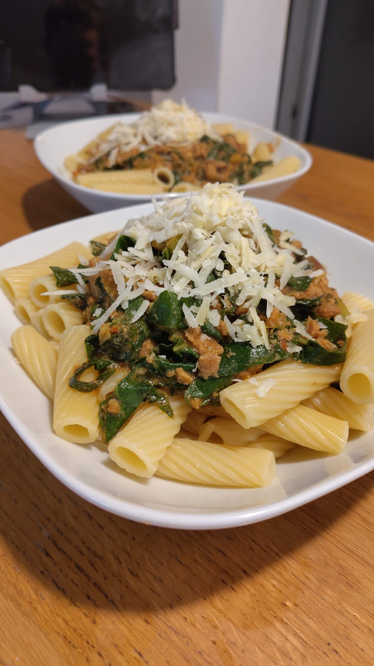 Rezept Mangold-Hack-Pasta