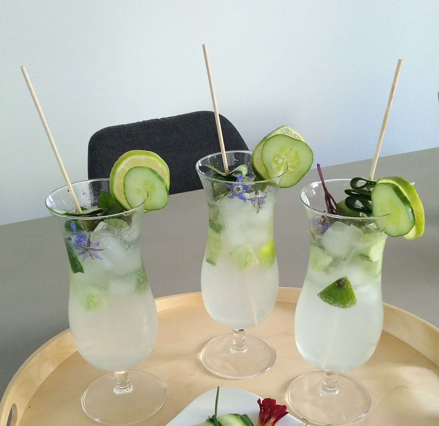 sommerliche Gurkencocktails mit Gin