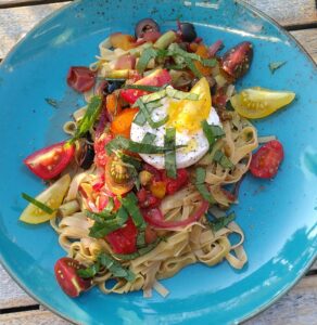 Tomaten Burrata Pasta kochen